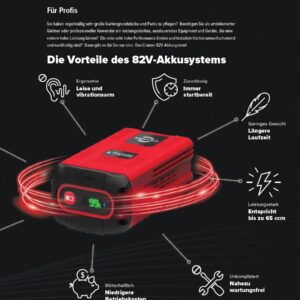 Cramer 82LT107 Akku-Aufsitzmäher inkl. Akkus + Ladegerät Vorfüher – Bild 12