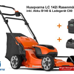 Husqvarna Akku-Rasenmäher LC 142i inkl. Akku B140 und Ladegerät C80 – Bild 6