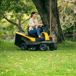 Stiga Swift 372e Akku-Rasentraktor - inkl. 4x Akkus und Doppel-Ladegerät – Bild 5